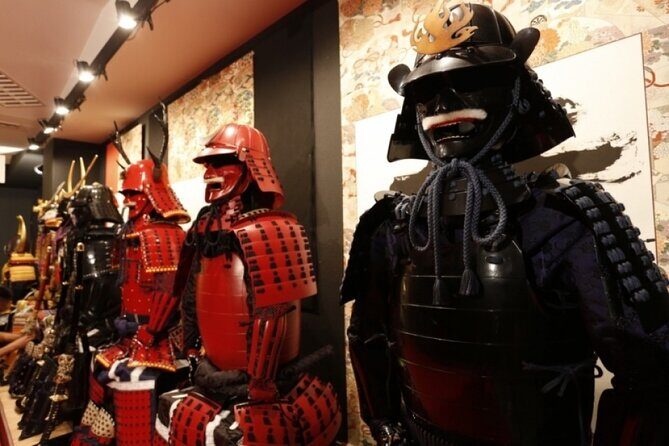 Samurai Armor Photo Shoot in Shibuya - Choosing Your Samurai Armor in the Studio (Seven Options + Sword Moment)
