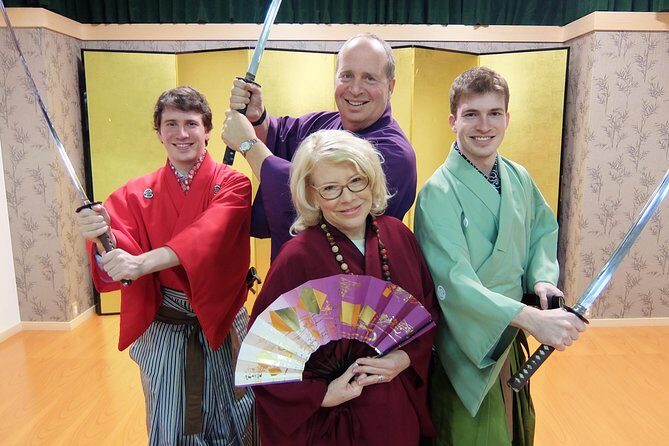 Samurai School in Kyoto: Samurai for a Day - Costume Upgrades the Fun (and Helps the Photos Land)