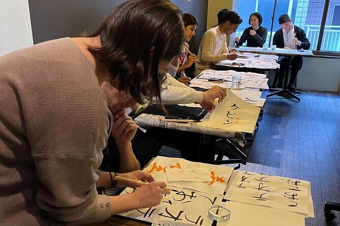 Small Group Japanese Calligraphy Workshop Experience - Where you meet: Monja Kuriya (Higashiikebukuro)
