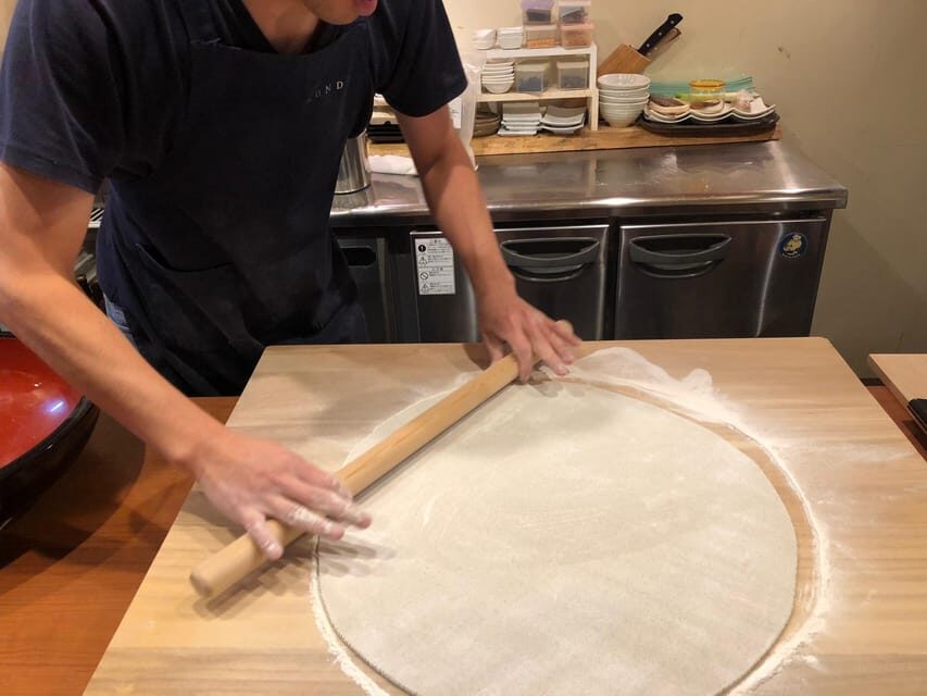 Soba noodle making experience and tempura, Hokkaido sakeplan - Sobamae: the sake ritual that shapes how you eat
