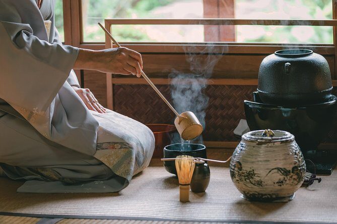 Stunning Private Tea Ceremony: Camellia Garden Teahouse - A private tea room with garden views near Ryoan-ji