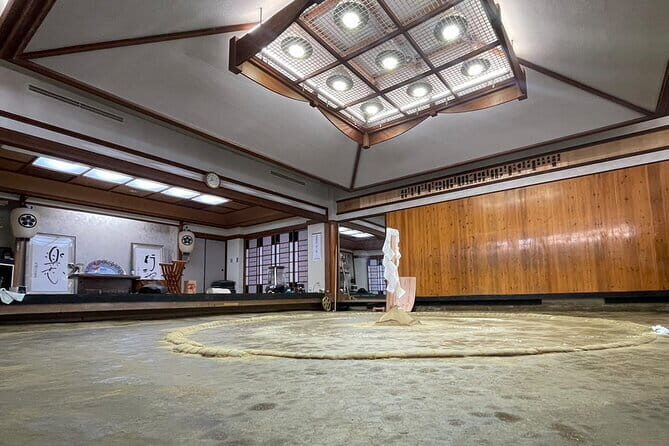 Sumo Practice Viewing Guided Tour and Photo with Sumo Wrestlers - Getting there from Asakusa: walk, bus, or both