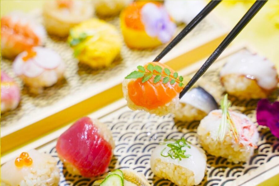 Sushi making experience in Shinjuku, Tokyo - Temari sushi 101: turning vinegared rice into bite-size balls