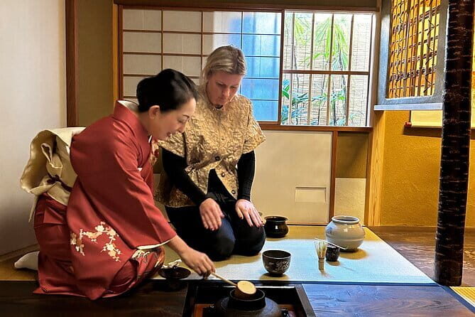 Tea Ceremony in 150 Years Old Townhouse with Tables and Chairs - English instruction in a room built for attention