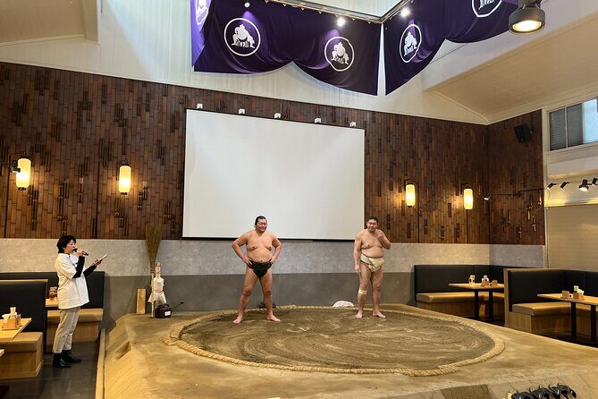 the SUMO show with Dinner - Ryogoku at 7:00 pm: What the Start Feels Like