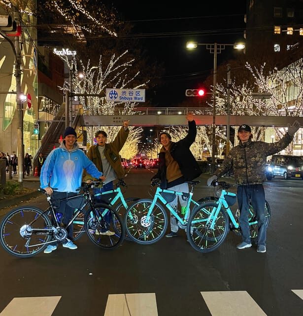 Tokyo: 2-Hour Night Bike Tour of the City's Hidden Gems - Omotesando Seasonal Lights: The Walk-To-Bike Payoff