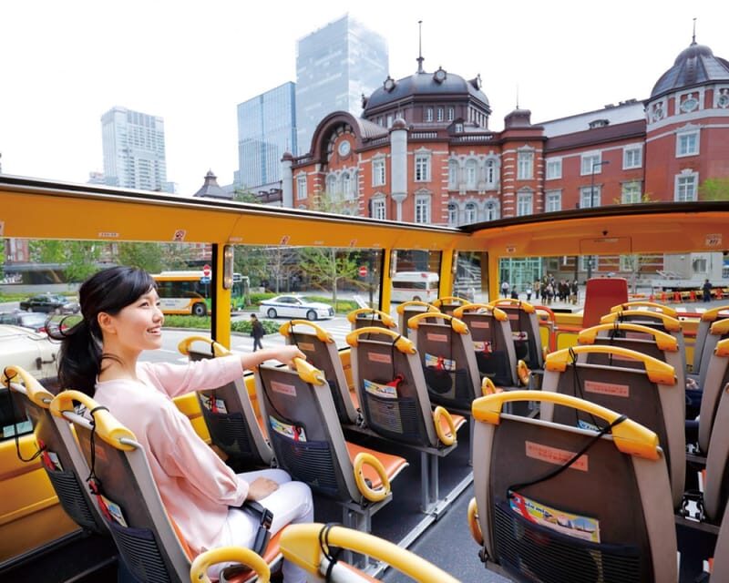Tokyo: 60min Panoramic Open Top Bus Tour with Audio Guide - Meeting point near Tokyo Station: your easiest starting move
