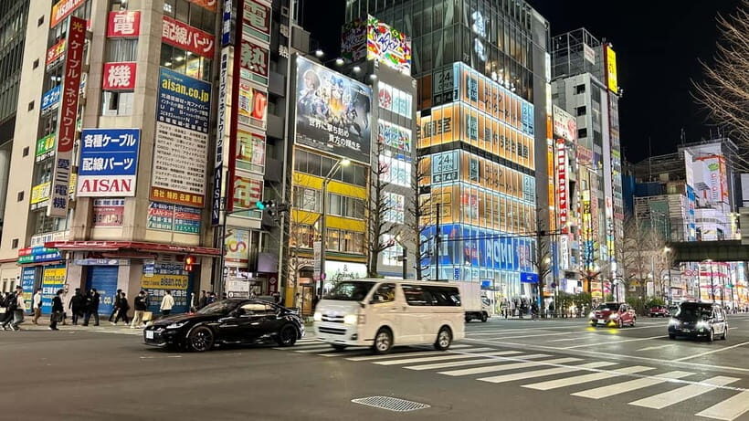 Tokyo: Akihabara, Shibuya, Karaoke & City Lights Night Tour - Meeting at Ueno: Seven Eleven by the pandas, Exit C7