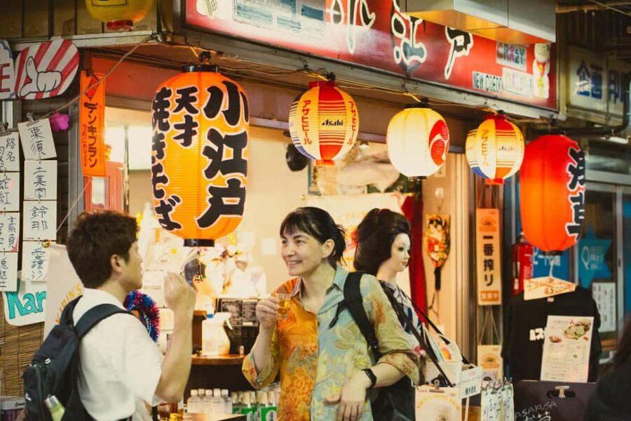 Tokyo: Asakusa Photogenic Night Walk with 1 drink - Meeting point to photo mode: starting from the Asakusa Culture Tourist Information Center