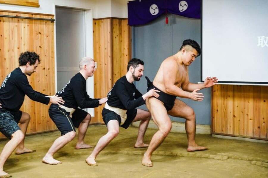 Tokyo: Authentic Sumo Wrestling Experience with Lunch - Tour Rooms: Dining, Bath, and Practice Space Up Close