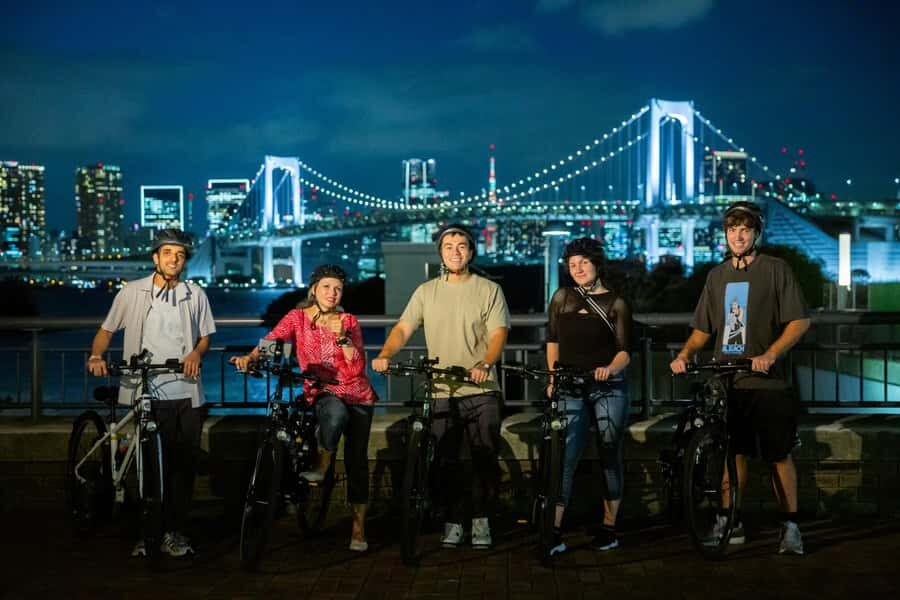 Tokyo Bay Area: Sunset Night View 3h E-bike Guided Bike Tour - Key highlights at a glance
