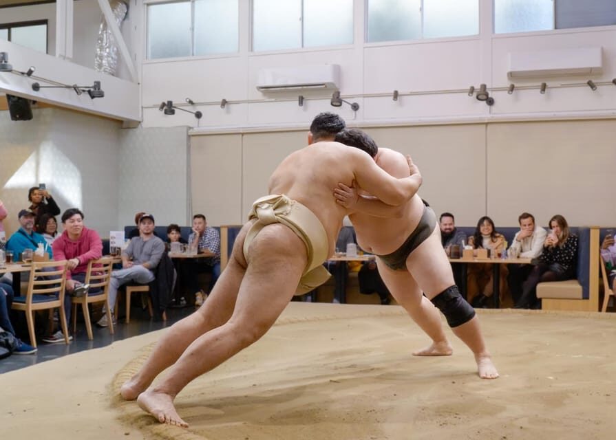 Tokyo: Challenge Sumo Wrestlers and Enjoy Meal - Key highlights