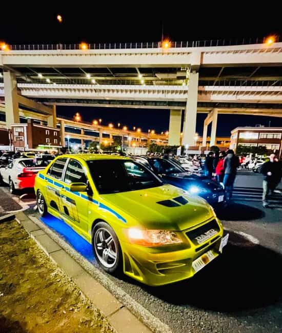 Tokyo: Daikoku Car Meet Experience on a JDM TUNED SPORTS CAR - Meeting at UDX (FamilyMart 5F) and the Shibuya Finish