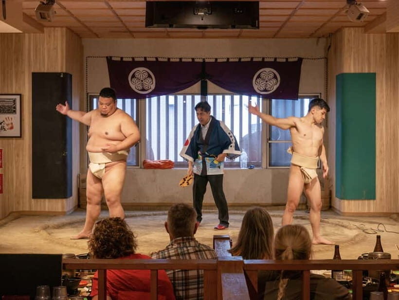 Tokyo: Family Sumo Workshop & Live Wrestling Show with Lunch - The Exhibition Match and Your Chance to Challenge in the Dohyo