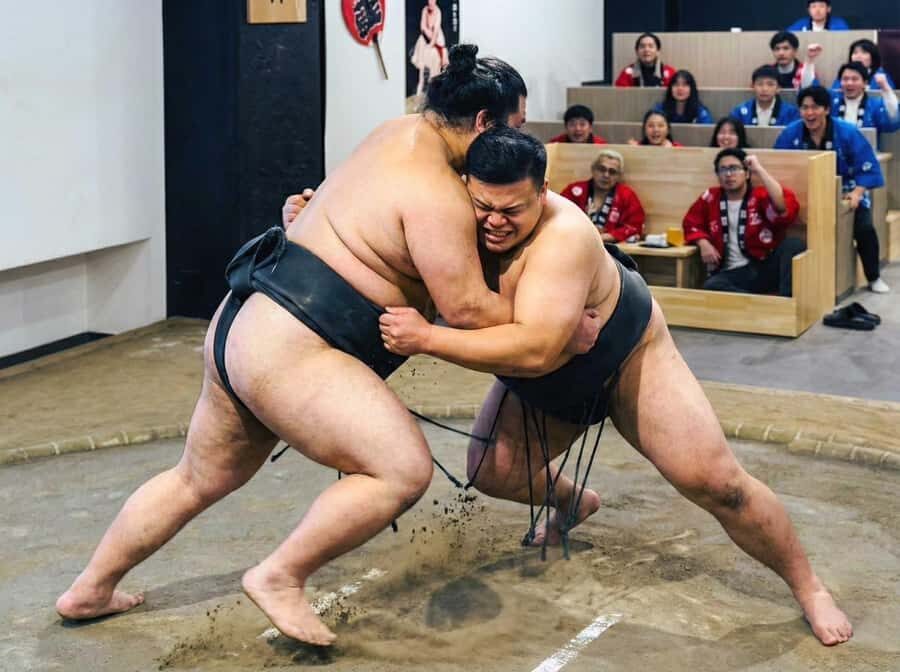 Tokyo Ginza : Sumo and Mikoshi Experience,Open from Sep. - The Sumo Show: From Winning Techniques to a Real Ring Moment