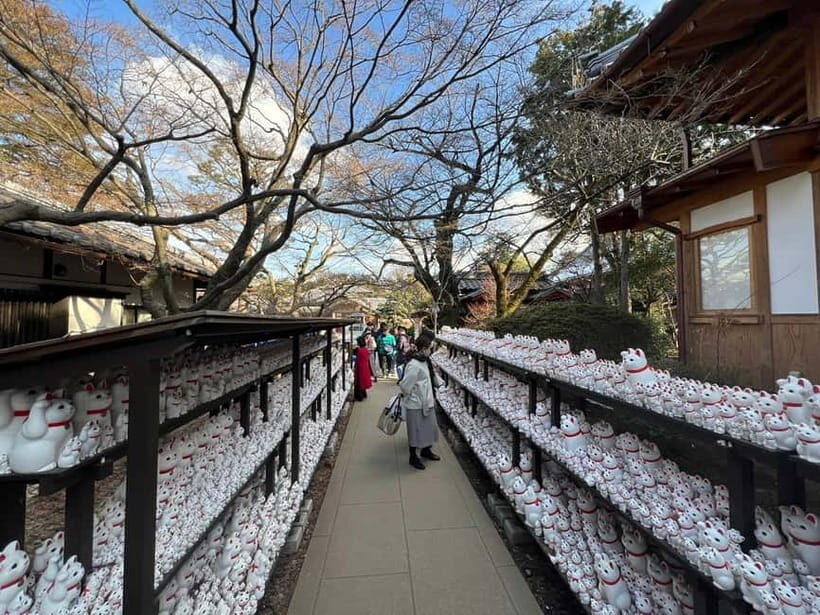 Tokyo: Gotokuji Culture Walk & Lucky Cat Temple Experience - Gotokuji temple and the manekineko tradition you can actually see