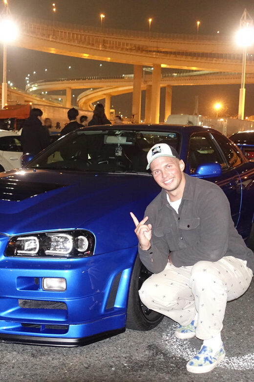 Tokyo: GTR Guided Daikoku Experience at Night - The Cars: GTR, Silvia, EVO, and the R34 Catch