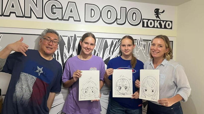 Tokyo/Ikebukuro Manga lesson by acitive pro-Manga artists - What Happens During the 2-Hour Drawing Session