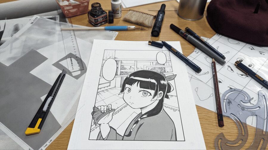 Tokyo: Manga Drawing Workshop Guided by Pro Manga Artist - The 150 Minutes: From Rough Sketch to Screen Tones