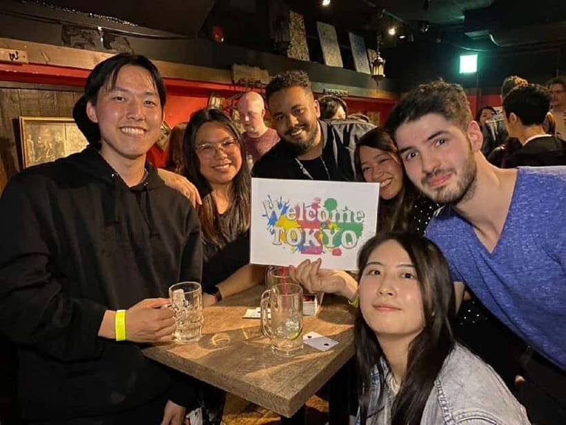 Tokyo: Meet Locals & Travelers Gathering All-You-Can-Drink - Wristbands turn a crowd into groups with similar goals