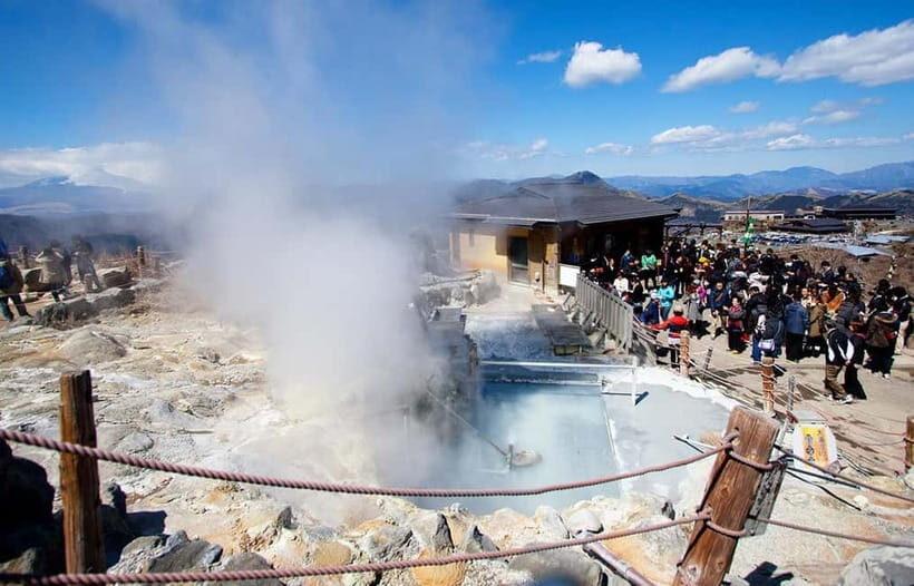 Tokyo: Mt. Fuji Tour, Hakone Ropeway, Owakudani, Lake Ashi - Owakudani Volcanic Valley: Black Eggs and Real Geothermal Power