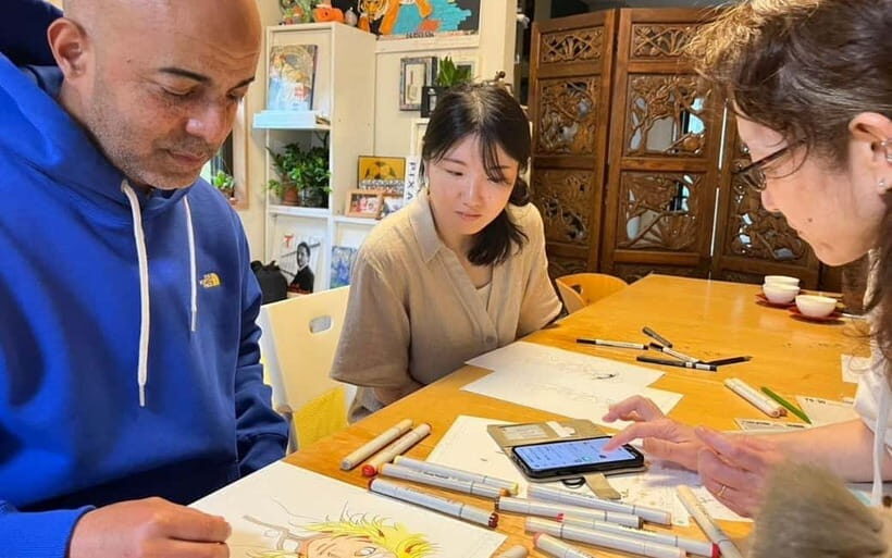 Tokyo: Private Manga Drawing Class with Professional Artist - The 150-minute flow: learn, practice, get corrected, finish strong