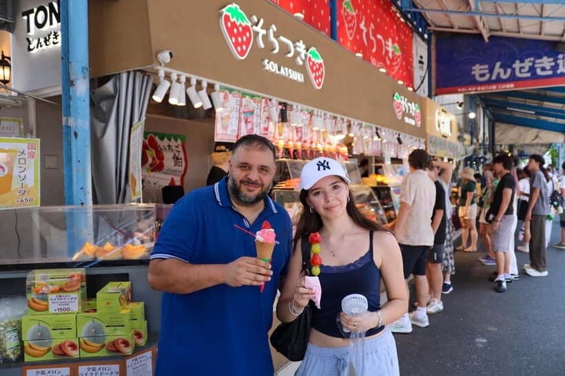 Tokyo: Private Tsukiji Street Food & Sake with Local Guide - The Outer Market walkthrough: eating without getting trapped in the crowd