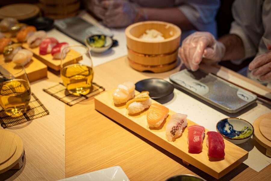 Tokyo Professional Sushi Chef Experience - Wakame udon plus a complimentary drink to round out the meal