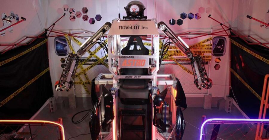 Tokyo: Robot Piloting Attraction Ticket - Programming the robot launch: a laptop task that makes the pilot part make sense