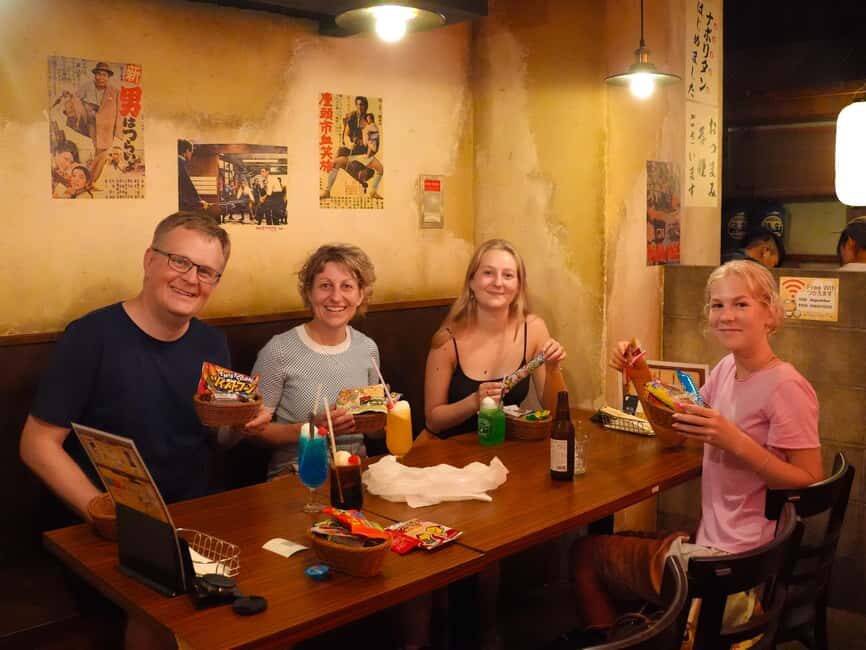 Tokyo Shinjuku Food Tour for Family [1 Group Only] - Omoide Yokocho alley stop: yakitori, motsuyaki, and bar snacks