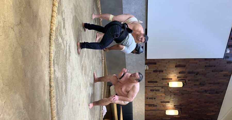 Tokyo: Sumo Experience and Chanko Nabe Lunch - Sumo Up Close: Former Pros, English Explanations, and a Playful Bout