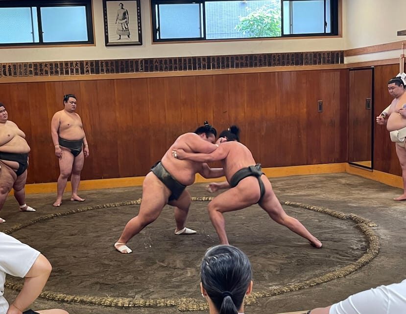 Tokyo: Sumo Morning Practice with Photo Banzuke and Guide - Why this sumo morning practice in Tokyo feels different