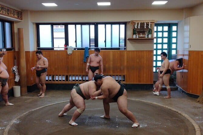 Tokyo Sumo Practice Watching & Visit Town from Samurai era - A Morning Sumo Session You Can Actually Understand