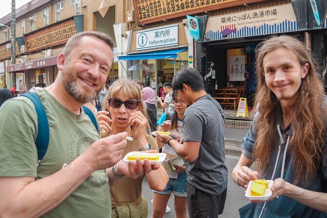 Tokyo Tsukiji Fish Market Food & Culture Walking Tour - What you’ll taste: skewers, sushi, street snacks, and sweet treats