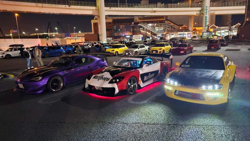 Tokyo: Visit Every Car Meet in Tokyo in a Widebody R35 GTR! - Daikoku PA: the legendary stop, and why staying until shut-down is part of it