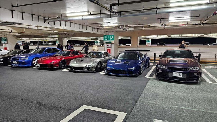 Tokyo: Visit Every Car Meet in Tokyo in a Widebody R35 GTR! - A Pit Autobacs in Akihabara: pre-meet energy plus serious shopping