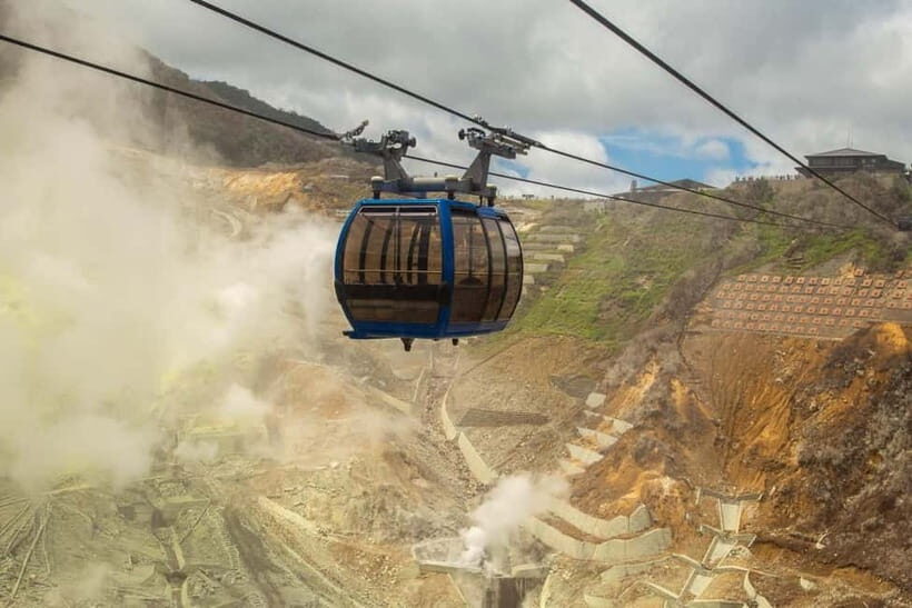 Tokyo:Sea of Mount Fuji, Hakone Ropeway, Ōwakudani, Enoshima - Hakone Ropeway: Where the Steam Becomes Part of the View