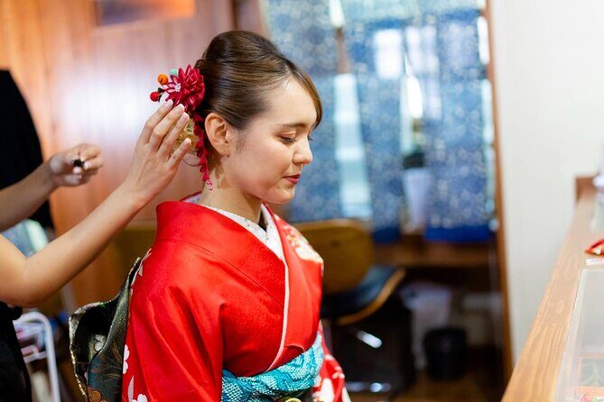 Traditional Japanese Costumes "Kimono", "Yukata", "Ryuso", "Photograph Course "Hair Set & Lipstick & Kimono & Photography" - Dressing Time: Staff Help Is the Real Luxury