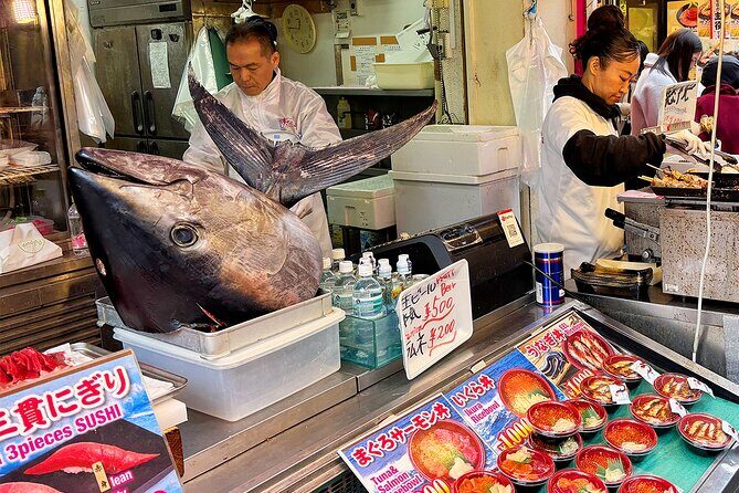 Tsukiji Fish Market: Street Food Tour with Tasting - Tsukiji Fish Market Atmosphere: Watching Professionals Work