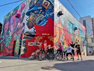 Urban Canvas: Osaka Street Art Bike Tour - Price and logistics: bikes, mobile tickets, and the ride pace