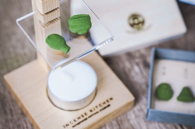 Utilising upcycled Matcha! Creating matcha incense (Uji, Kyoto) - Your 45 minutes of incense-making: soft material, wooden moulds, and custom shapes