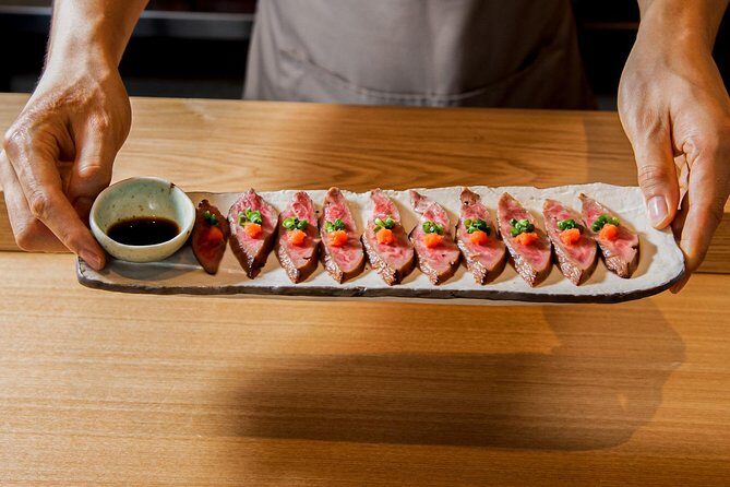 Wagyu & Sake Pairing in Shinjuku – Steak, Shabu-Shabu & More - The sake pairings: separate pours built for each wagyu dish